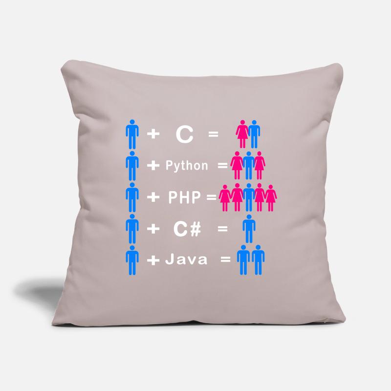 Programmer Sofa pillow with filling 45cm x 45cm