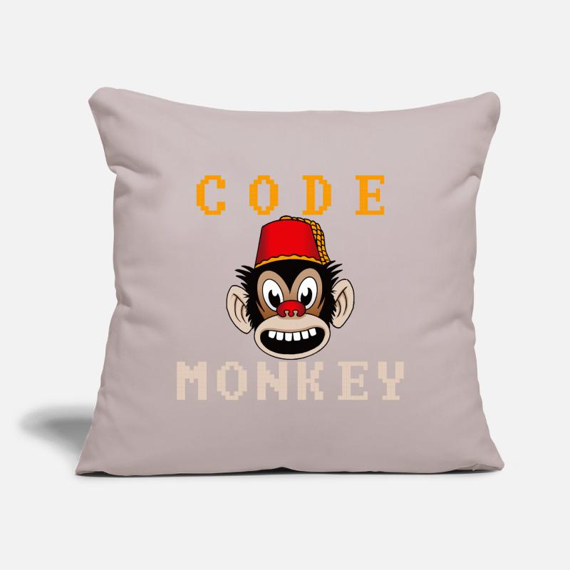 Code monkey Sofa pillow with filling 45cm x 45cm