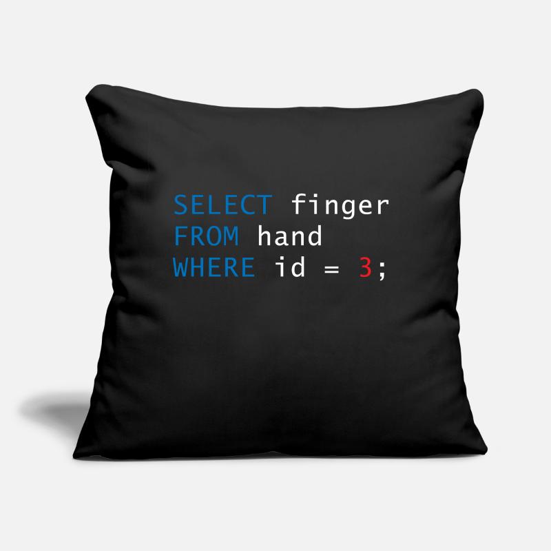 Doigt de code Coussin et housse de 45 x 45 cm