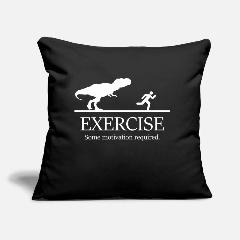 Exercise some motiation required Sofa pillow with filling 45cm x 45cm
