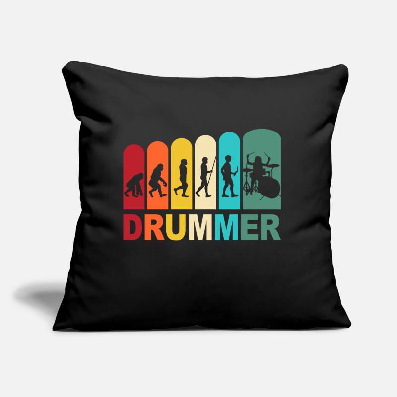 Drummer evolution drummer drums drums Sofa pillow with filling 45cm x 45cm