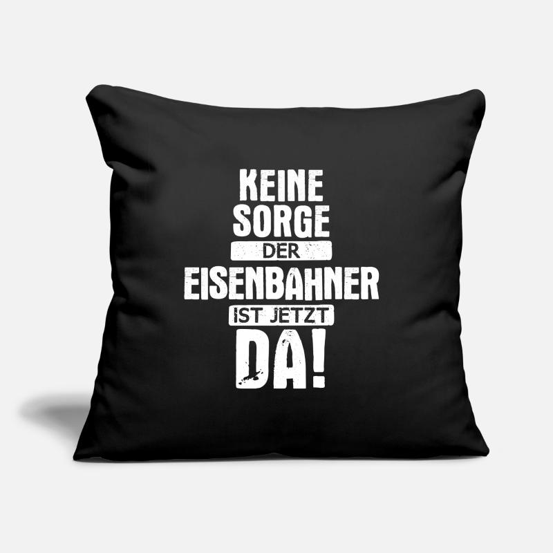 Eisenbahner Lokführer Eisenbahn Bahn Beruf Spruch Sofakissen mit Füllung 45 x 45 cm