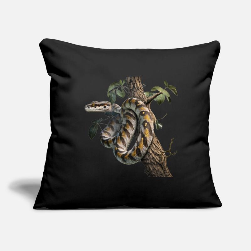 Python in the tree: A majestic animal Sofa pillow with filling 45cm x 45cm