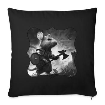 Hereo Mice - Sofakissen mit Füllung 45 x 45 cm - Schwarz - Vorne