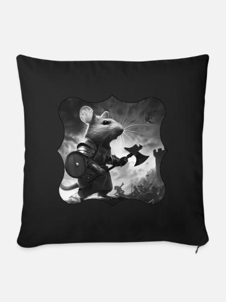 Hereo Mice - Sofakissen mit Füllung 45 x 45 cm - Schwarz