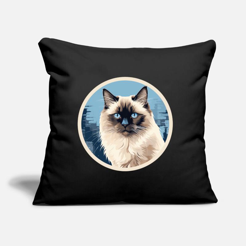 Chat birman Coussin et housse de 45 x 45 cm