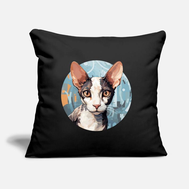 Cornish Rex Cat Sofa pillow with filling 45cm x 45cm