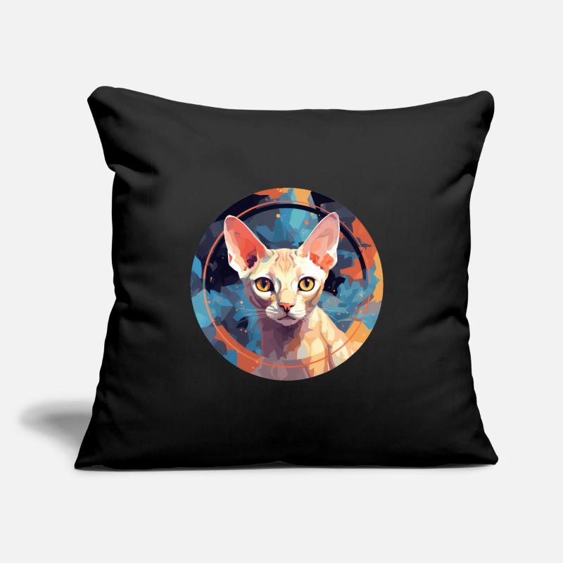 Devon Rex Cat Sofa pillow with filling 45cm x 45cm