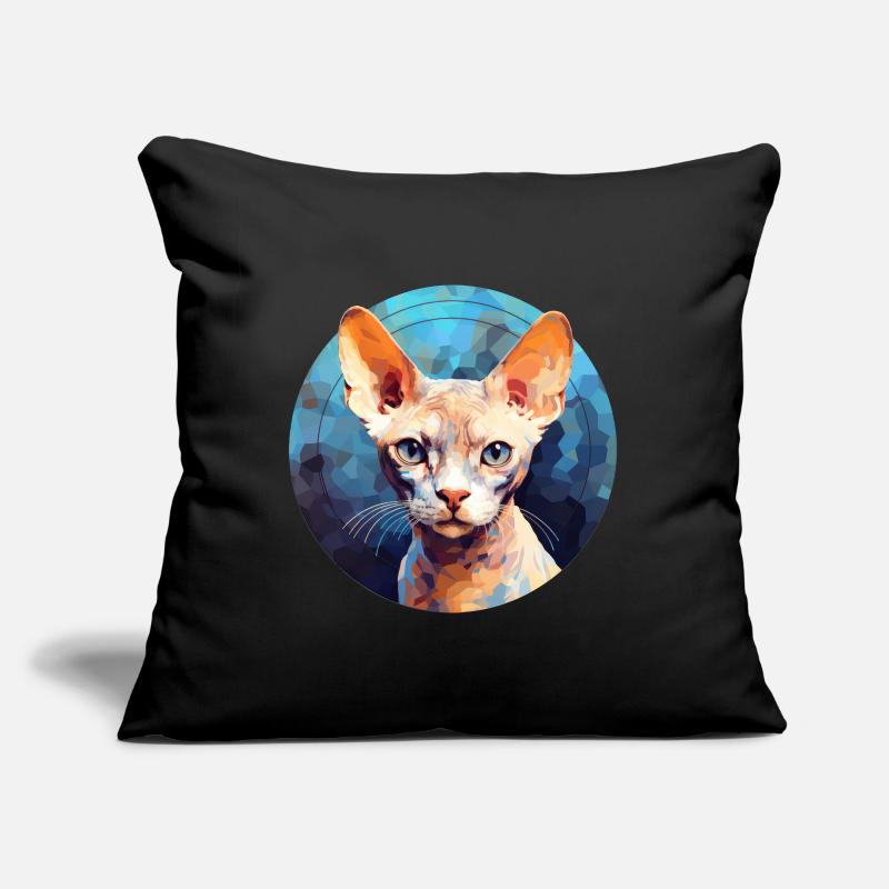 Devon Rex Katze Sofakissen mit Füllung 45 x 45 cm