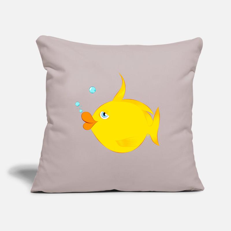 Petit poisson Coussin et housse de 45 x 45 cm