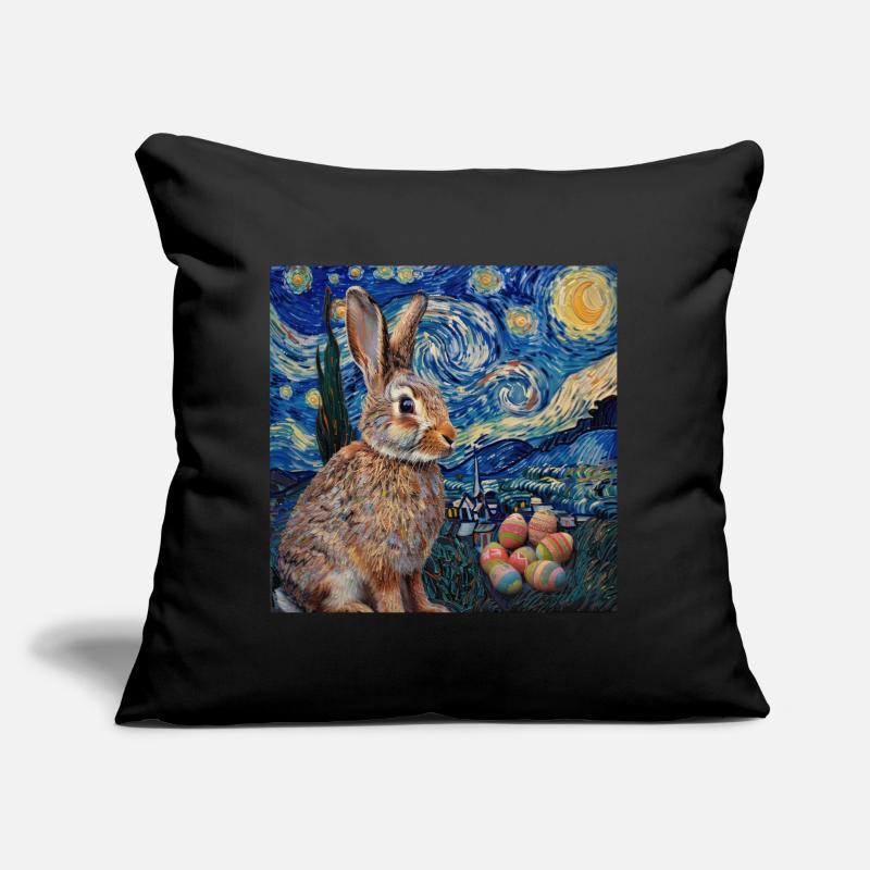easter bunny, easter, bunny, happy easter, easter eggs Sofa pillow with filling 45cm x 45cm