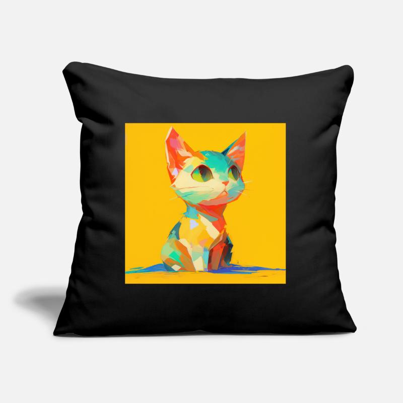Chat, Motif De Chat Coussin et housse de 45 x 45 cm