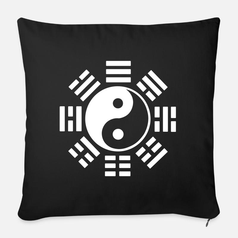 Pakua - Coussin et housse de 45 x 45 cm - noir