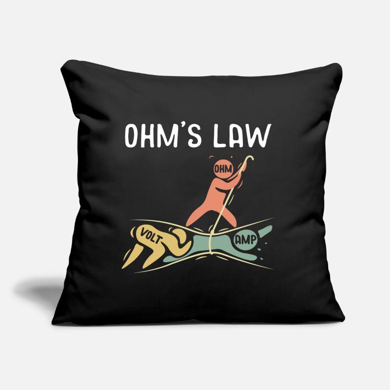 Ohm's Law Electrical Engineering Joke Sofa pillow with filling 45cm x 45cm