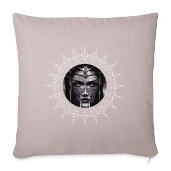 Shield Maiden Viking Warrior Middle Ages Freya - Sofa pillow with filling 45cm x 45cm - light taupe - Front