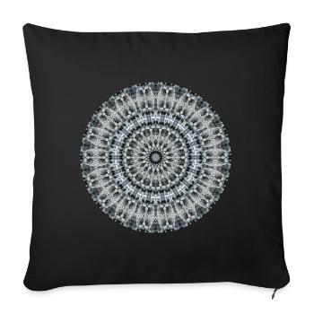 Mandala Art | 3D Fractal Graphic - Sofakissen mit Füllung 45 x 45 cm - Schwarz - Vorne