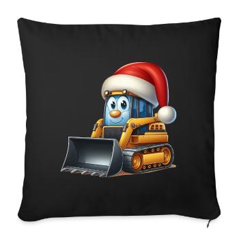 Chargeuse compacte Père Noël - Coussin et housse de 45 x 45 cm - noir - Devant