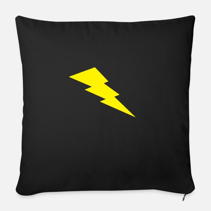 Blitz - Sofakissen mit Füllung 45 x 45 cm - Schwarz