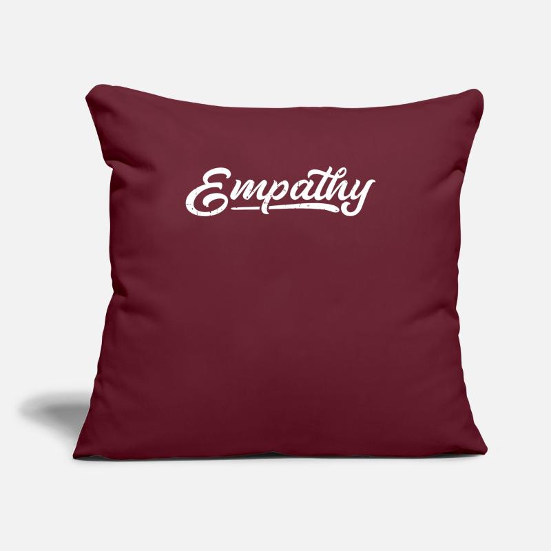 Empathie | Tolérance solidarité sociale Coussin et housse de 45 x 45 cm