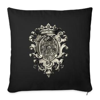 St. Mary, Mary Madonna with Child Jesus - Sofa pillow with filling 45cm x 45cm - black - Front