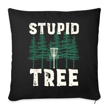 Disc Golf Discgolf | Discgolf joueur cadeau - Coussin et housse de 45 x 45 cm - noir - Devant