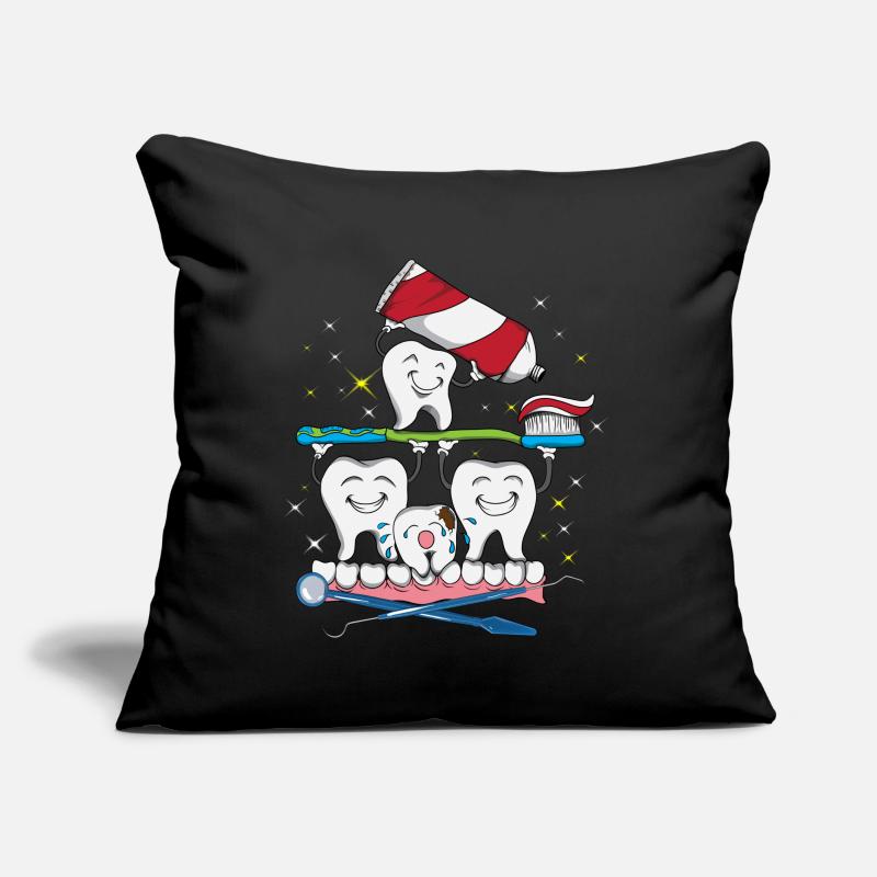 Dentist's office brushing teeth toothpaste Sofa pillow with filling 45cm x 45cm