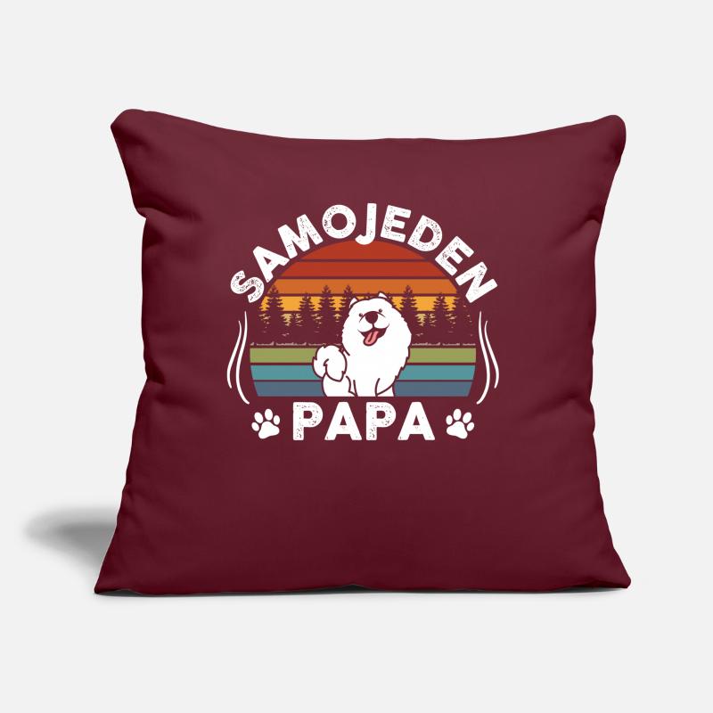 Samoyed Samoyed Papa Samoyed Dogs Gift Sofa pillow with filling 45cm x 45cm