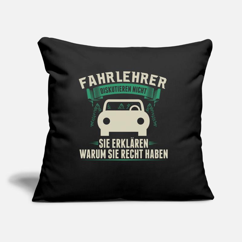 Moniteur de conduite | Auto-école d’auto-école cadeau Coussin et housse de 45 x 45 cm