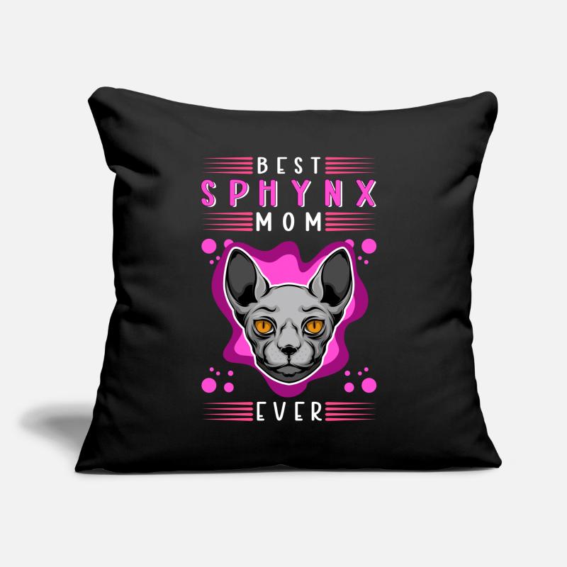 Sphynx Mom Cat Sphinx Cat Owner Gift Sofa pillow with filling 45cm x 45cm