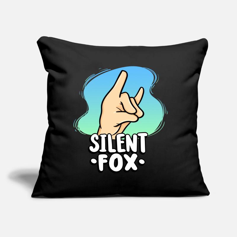 Enseignant Silent Fox pour les élèves tranquilles dans Coussin et housse de 45 x 45 cm
