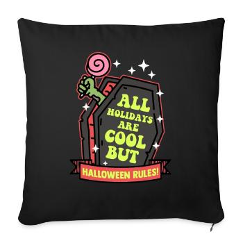 Halloween Costume Party Creepy Gift - Sofa pillow with filling 45cm x 45cm - black - Front