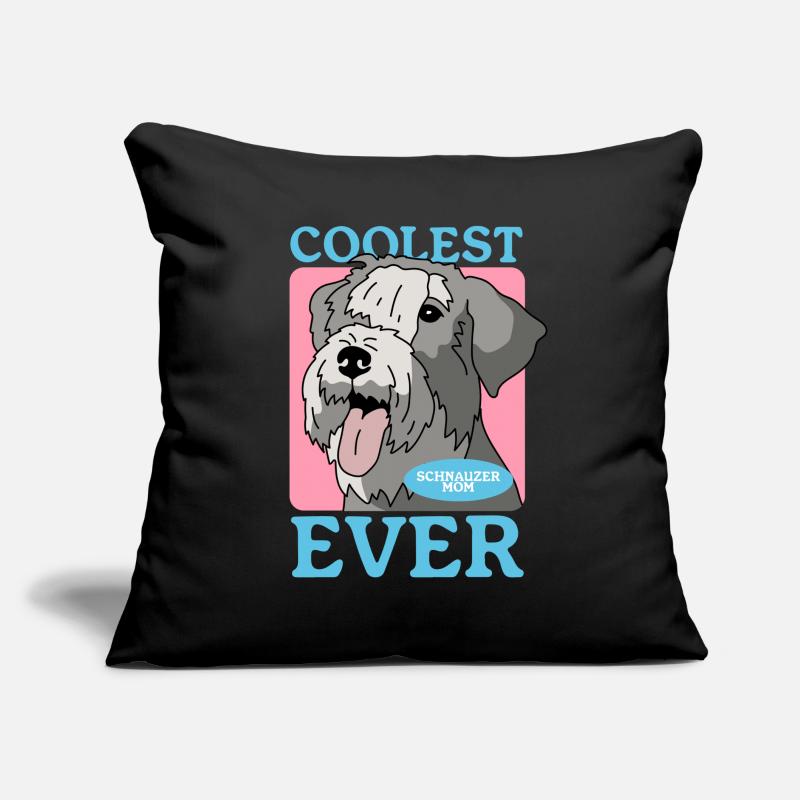 Schnauzer Mom Hunde Hundebesitzer Geschenk Sofakissen mit Füllung 45 x 45 cm