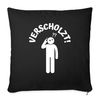 Verscholzt - Vergessen - Sofakissen mit Füllung 45 x 45 cm - Schwarz - Vorne