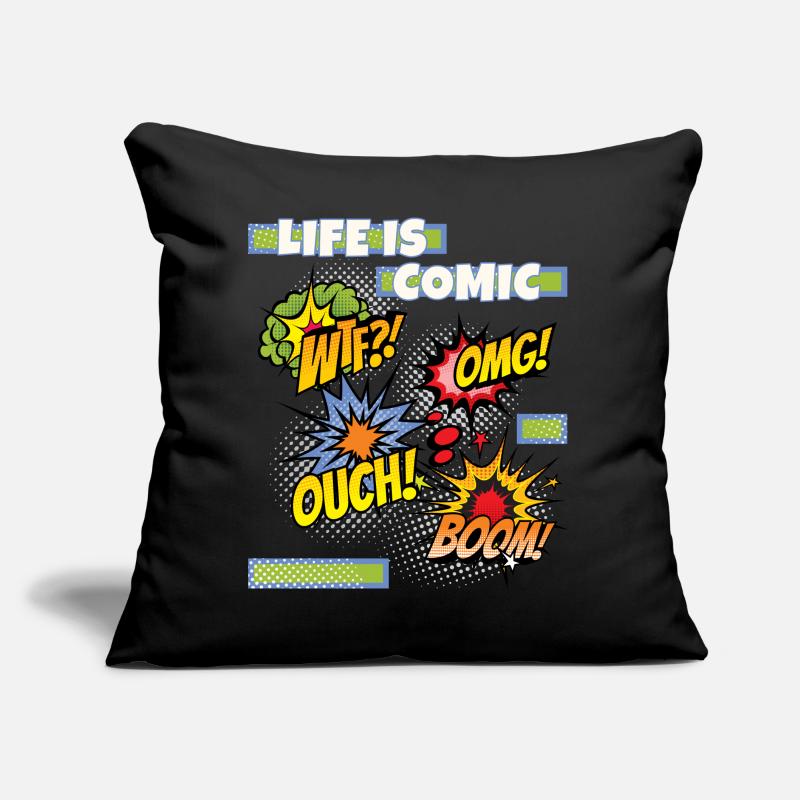 Comic, comic strips, funny saying comic style Sofa pillow with filling 45cm x 45cm