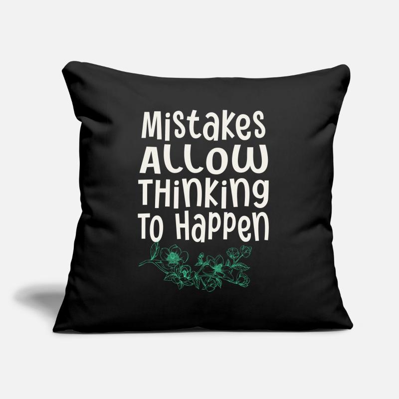 Mistakes Allow Thinking To Happen School Math Sofakissen mit Füllung 45 x 45 cm