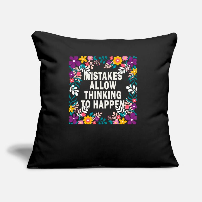 Mistakes Allow Thinking To Happen School Math Sofakissen mit Füllung 45 x 45 cm