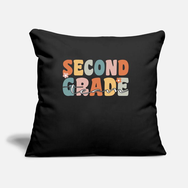 Second Class Team Groovy Retro Teacher Gift Sofa pillow with filling 45cm x 45cm