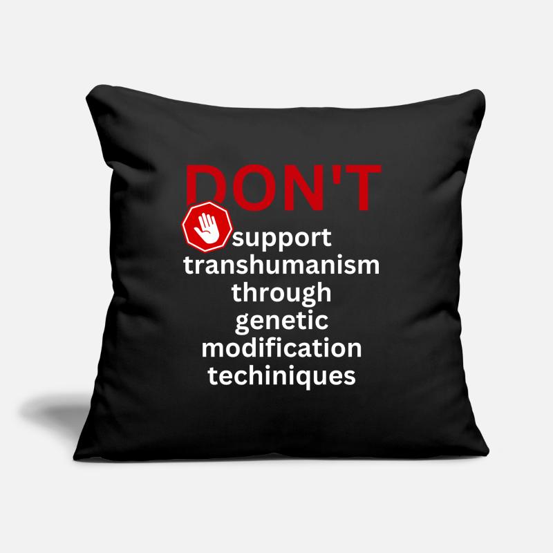 Transhumanism, genetic engineering Sofa pillow with filling 45cm x 45cm