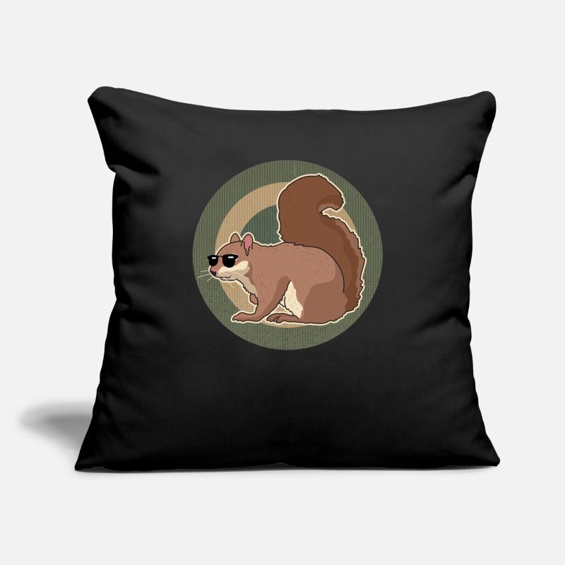 Süßes Eichhörnchen Hörnchen Geschenk Sofakissen mit Füllung 45 x 45 cm