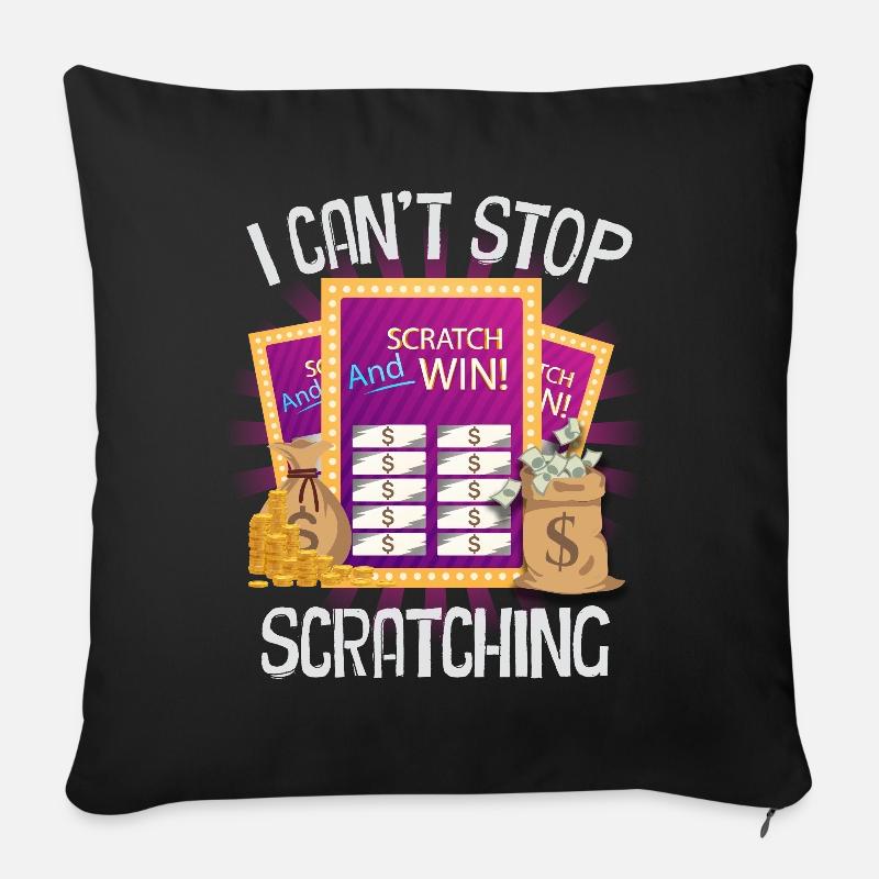 Je ne peux pas arrêter de gratter - Coussin et housse de 45 x 45 cm - noir