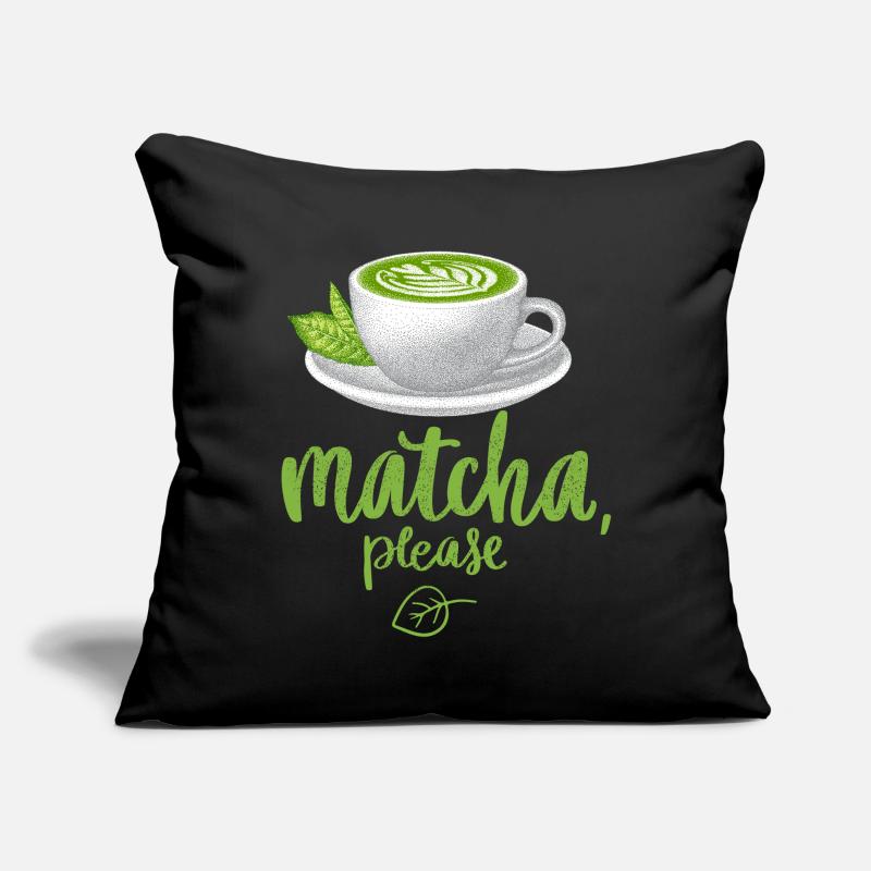 Matcha tea, tea drinker, matcha latte, green tea Sofa pillow with filling 45cm x 45cm
