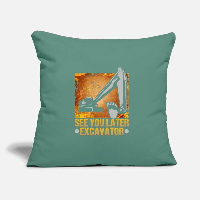Crane operator design for excavator operators and construction workers Sofa pillow with filling 45cm x 45cm
