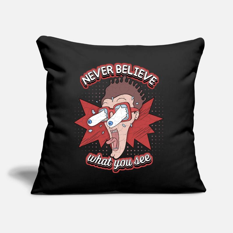 Comic, Comic-Strips, Crazy Man, lustiger Spruch Sofakissen mit Füllung 45 x 45 cm