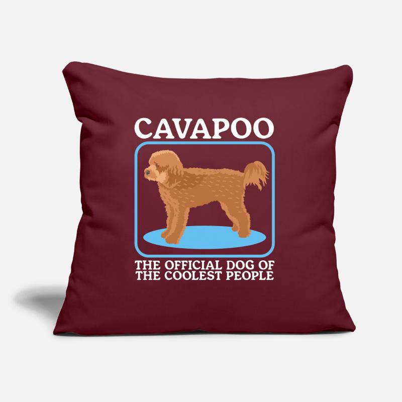 Cavapoo Hund Cavoodle Hundebesitzer Geschenk Sofakissen mit Füllung 45 x 45 cm