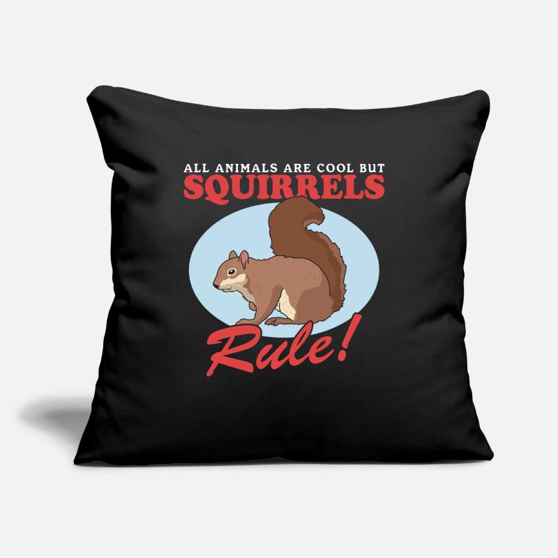 Süßes Eichhörnchen Hörnchen Grauhörnchen Geschenk Sofakissen mit Füllung 45 x 45 cm