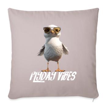 Möwe Flyday Vibes Cool Süß Sommer Urlaub - Sofakissen mit Füllung 45 x 45 cm - helles Taupe - Vorne