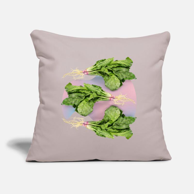 Spinach, fresh spinach spinach leaf spinach Sofa pillow with filling 45cm x 45cm