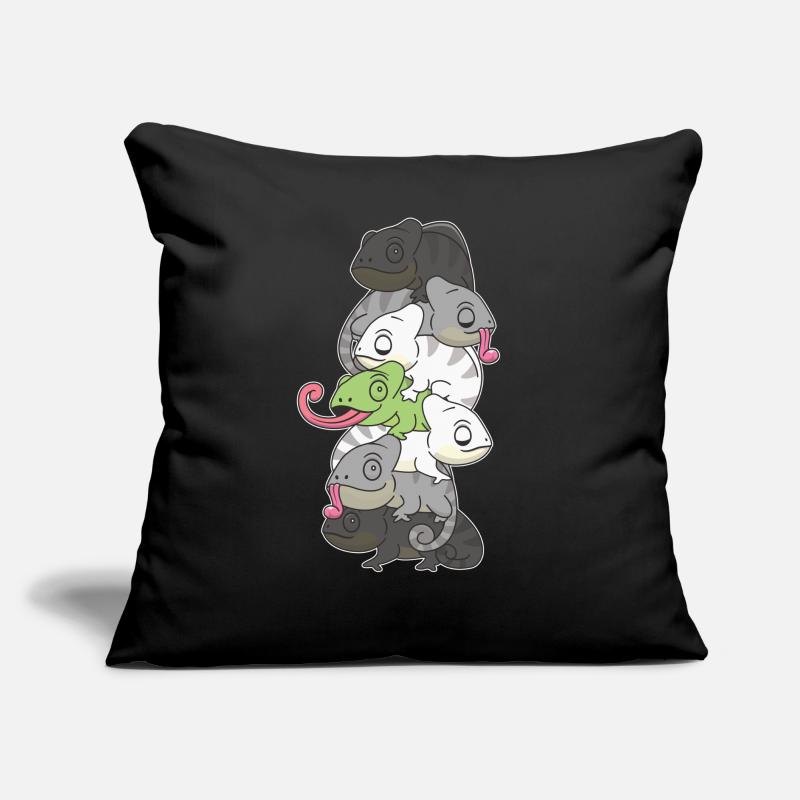 Agender Flag Pride LGBTQ Mignon Caméléon Stack Coussin et housse de 45 x 45 cm