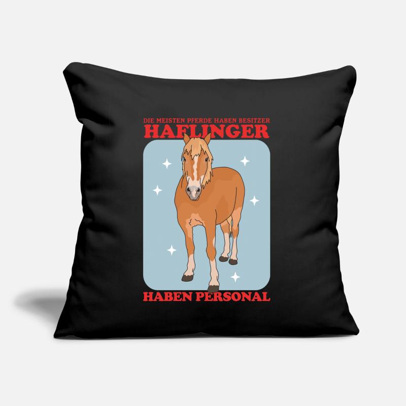 Haflinger Pferde | Haffi Pferdebesitzer Geschenk Sofakissen mit Füllung 45 x 45 cm