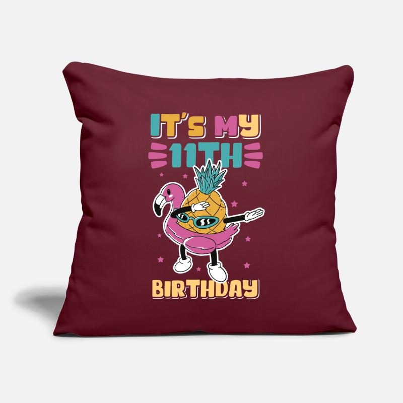 11th Birthday 11 Year Old Gift Idea Gift Sofa pillow with filling 45cm x 45cm